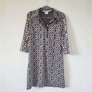 Gretchen Scott Designs Black and White Patterned Dress